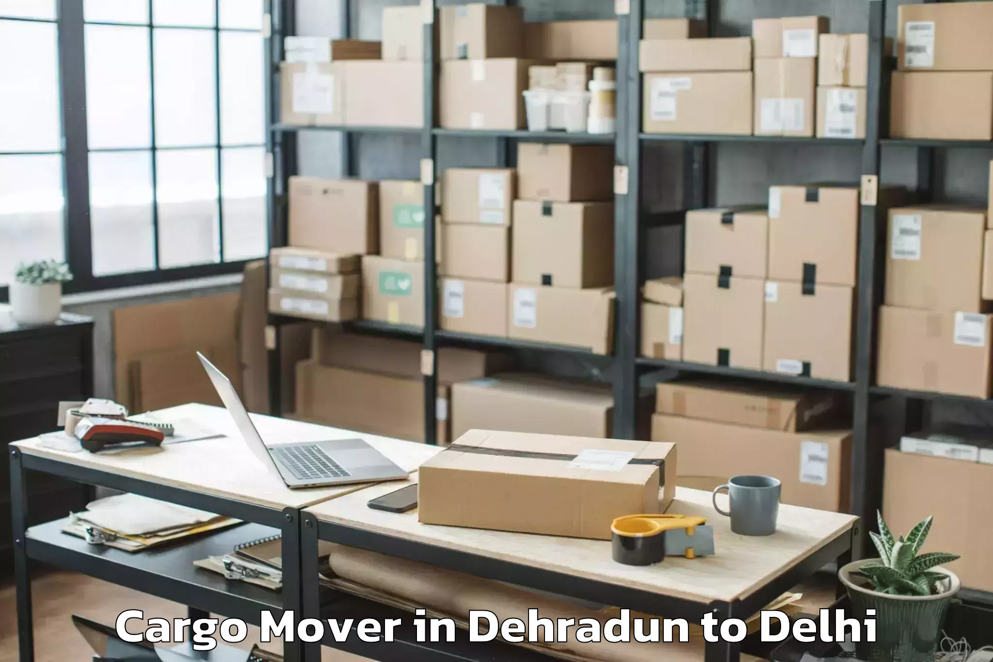 Top Dehradun to Unity One Mall Rohini Cargo Mover Available